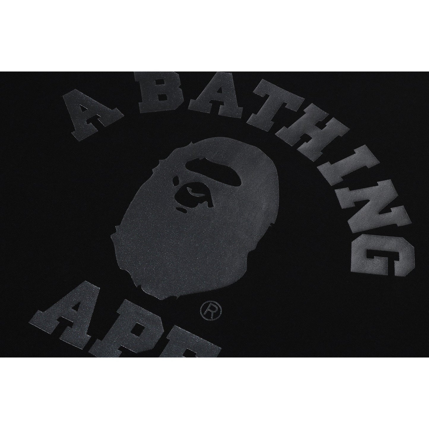 BAPE US BLACK FRIDAY METALLIC COLLEGE RELAXED FIT TEE MENS