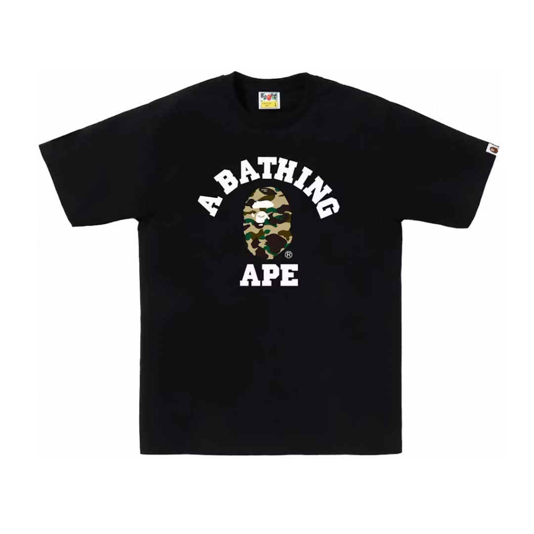 BAPE 1st Camo College Tee Black/Yellow | SS24 Graphic Tee