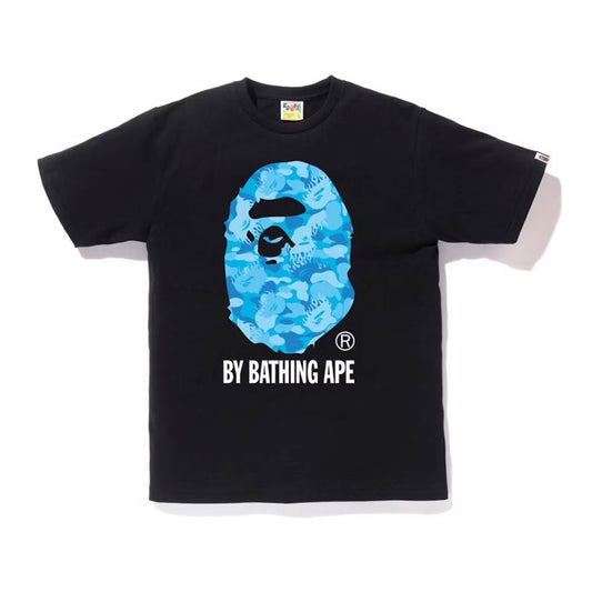 BAPE Fire Camo By Bathing Ape Tee Black/Blue | SS24 Graphic Tee