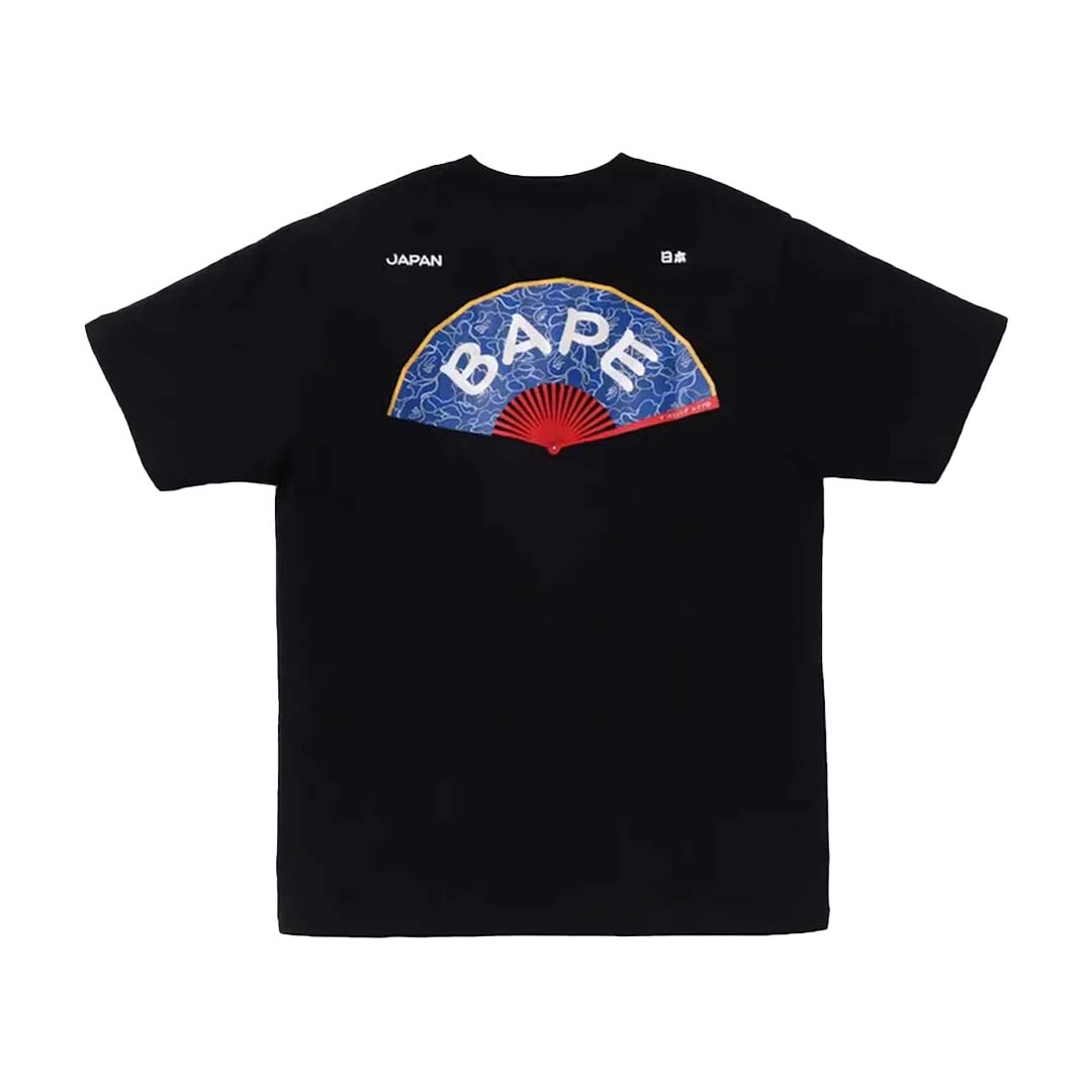 BAPE Japanese Fan Tee Black | SS24 Graphic Tee