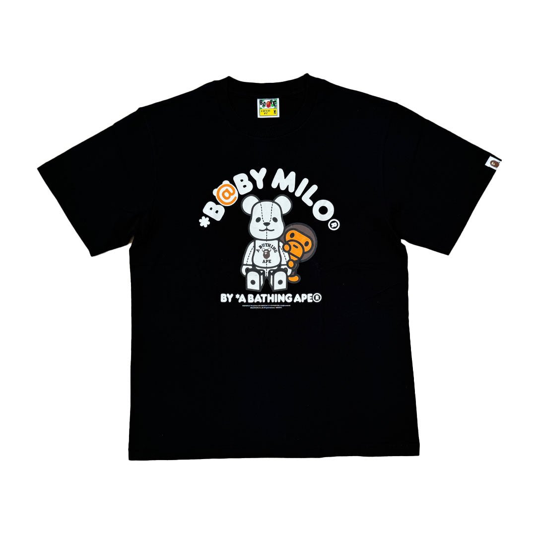 BAPE x Medicom Bearbrick Baby Milo Tee Black | SS24 Collaboration